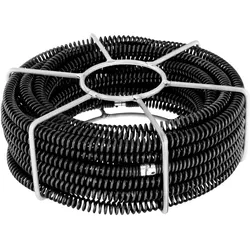MSW Spirale Rohrreinigungsspirale 16Mm Abflussreiniger Rohrspirale Rohr 6X 2,45M, Reinigungsutensil, Schwarz