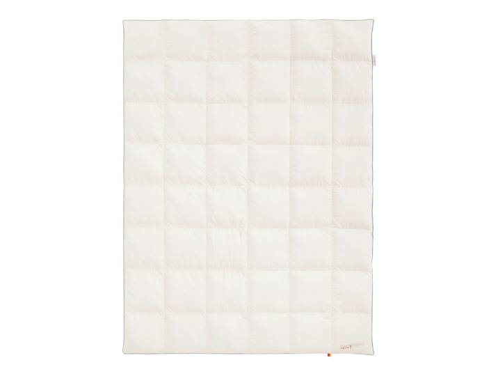 Daunendecke Black Forest Aiva 135 x 200cm Weiß Baumwollstoff