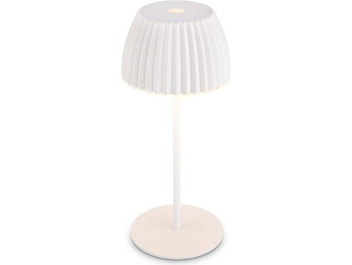 Briloner CHAMP Mini lampe de table LED sans fil IP44\,dimmable\, tactile\, batterie\, German Design Award Winner 2025\, blanc\, Ø8\,5 x 20 cm