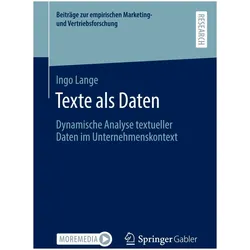 Texte als Daten, Fachbücher von Ingo Lange