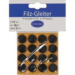 Filzgleiter 17mm Filz braun selbstkl. - 521703