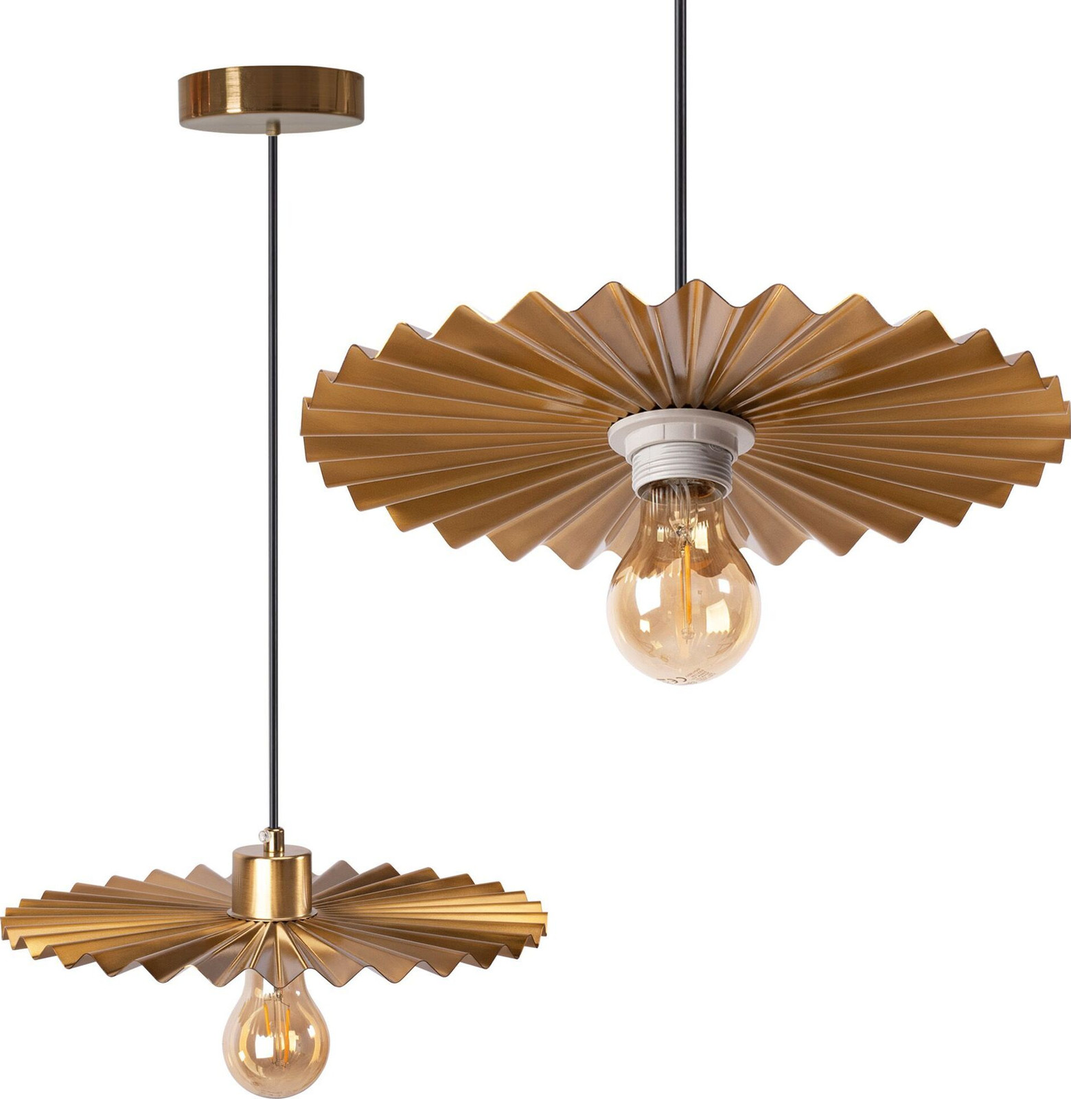 Toolight App1354 LED Hanglamp - Old Gold - Diameter: 30 cm