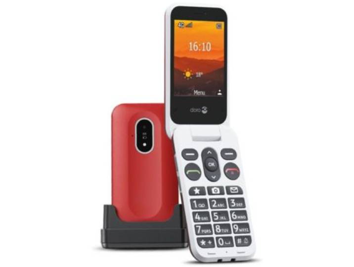 Doro - Téléphone Portable Leva L20 Rouge/Blanc