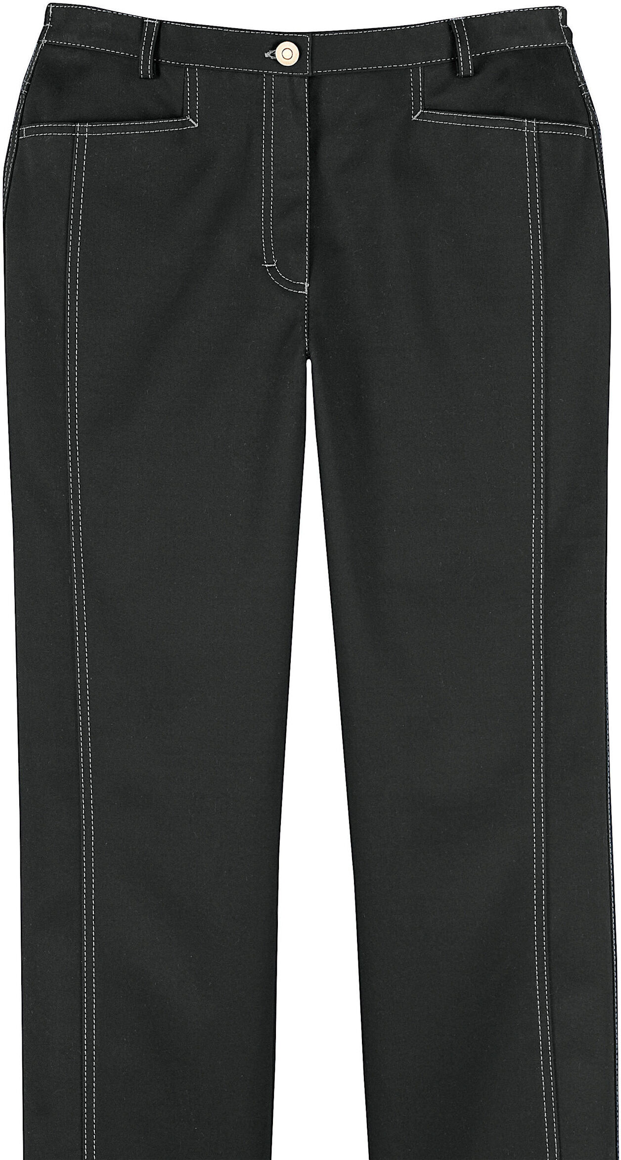 Thermohose COSMA "Thermo-Hose Thermohose in wärme-isolierender Qualität", Damen, Gr. 21, K-Gr, grau (dunkelgrau), Sportlich, schmal, Hosen Thermohose