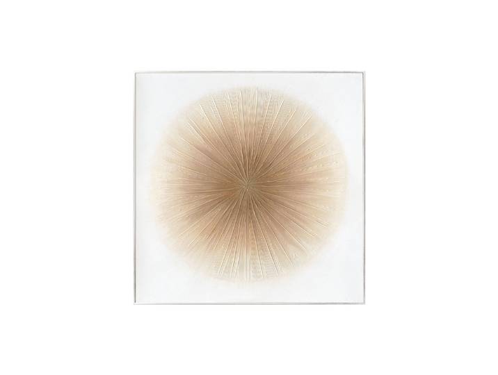 Handgemaltes, gerahmtes Bild „Sandy Circle“ 100 x 100 cm Multicolor Crea Collection