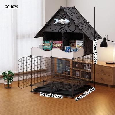 Uplifted Finds Multi Tier Premium Indoor Cat Villa & Modular Habitat Cage ggh075