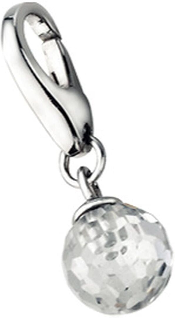 Charm Kugel "Zirkonia Kugel, Silber 925", weiß, GIORGIO MARTELLO MILANO, Charms, Damen