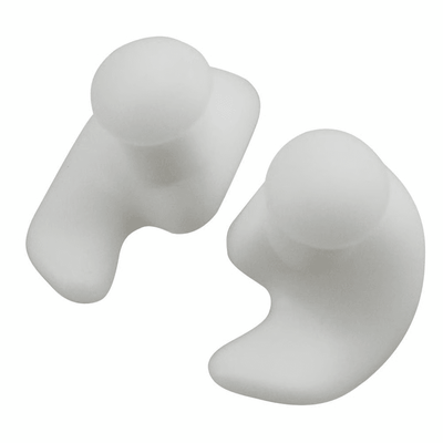 Waterproof Silicone Earplugs For Swimming, Comfort, Protection & Durability For Water Sports white