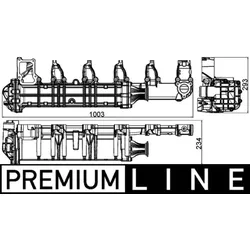 Kühler Abgasrückführung MAHLE CE 13 000P
