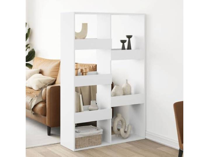 LPERTGFHU Raumteiler 100x33x155,5 cm Regaltrenner aus Holzwerkstoff 7 Fächer, Vielseitiges Wohnregal, Einfache Reinigung, Stabil & Robust