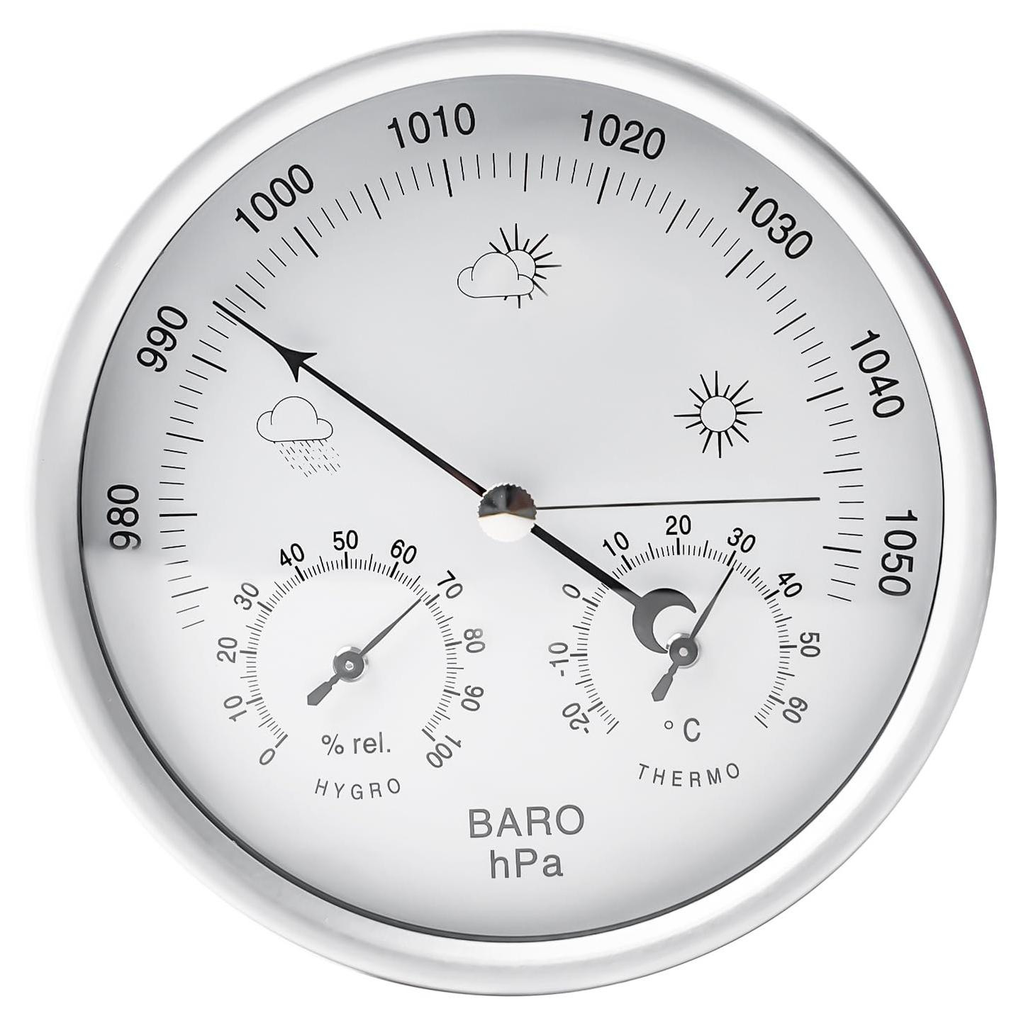 Analoge 3-in-1 Weerstation met Barometer, Hygrometer en Thermometer