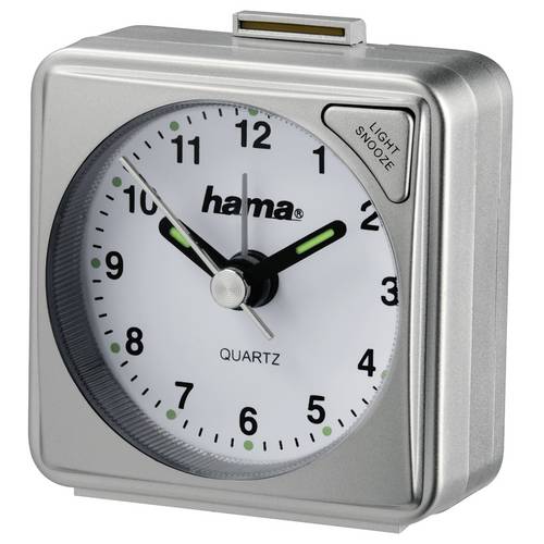 Hama 00186328 Reisewecker A50 , Silber