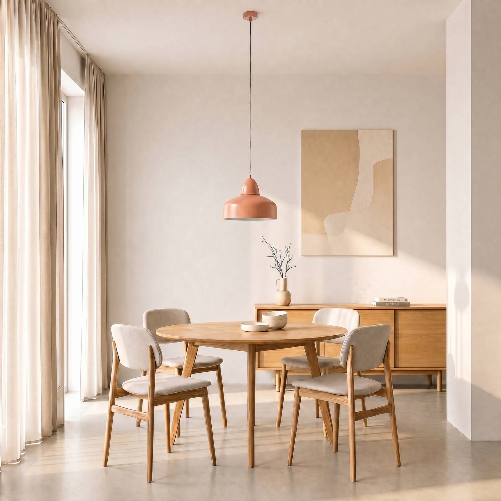Hängelampe Mille ALDEX, dimmbar, terracotta, für Wohn- / Esszimmer, Metall, Industrielles Design, Pendelleuchte