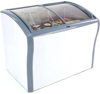 Avanti 9.5 cu. ft. Commercial Glass Top Freezer or Refrigerator, in White