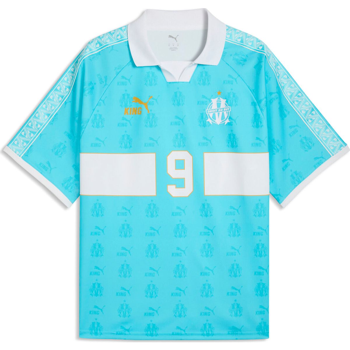 Puma OM King Retro Jersey team aqua-puma white (28) XS 785777-28-XS