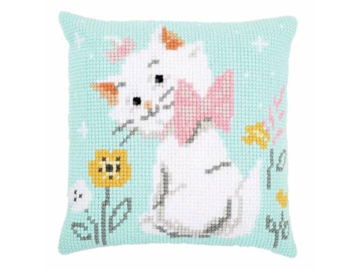 Vervaco PN-0172099 kruissteekkussen Disney Marie kruissteekset, katoen, meerkleurig, 40 x 40 cm / 16 x 16