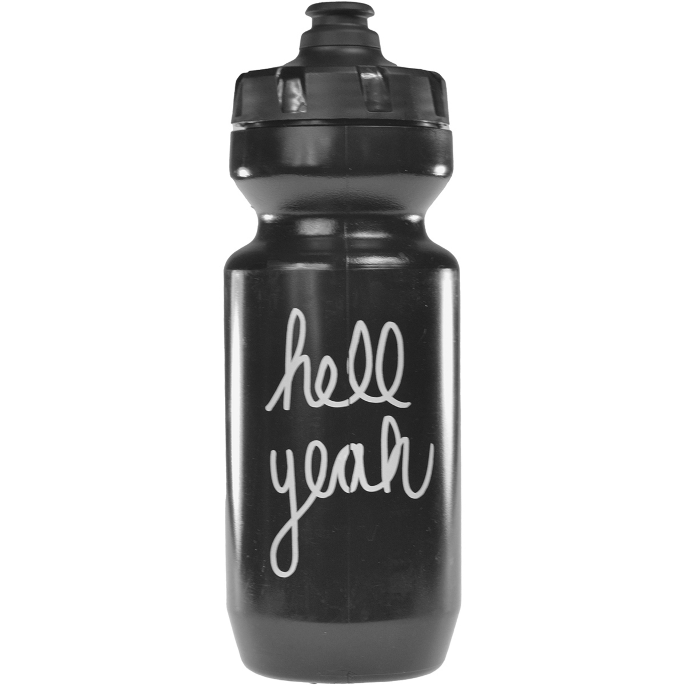 Fingerscrossed Bidon Hell Yeah Trinkflasche Trinkflaschen schwarz Mountainbike | Rennrad | Gravel