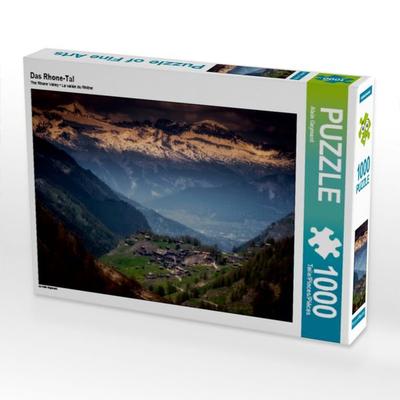 CALVENDO Puzzle Das Rhone-Tal | 1000 Teile Lege-Größe 64x48cm Foto-Puzzle für glückliche Stunden