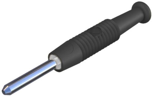 Hirschmann Test & Measurement MST 3 Miniatur-Bananenstecker Stecker, gerade Stift-Ø: 2mm Schwarz