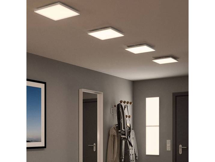 Paulmann Velora LED-Panel Zigbee 29,5x29,5cm 10,5W Velora, dimmbar, weiß / opal, für Wohn- / Esszimmer, Metall, Modern, ZIGBEE