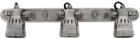 KS Verlichting Opbouwspot Indigo Triple Antiek Zilver