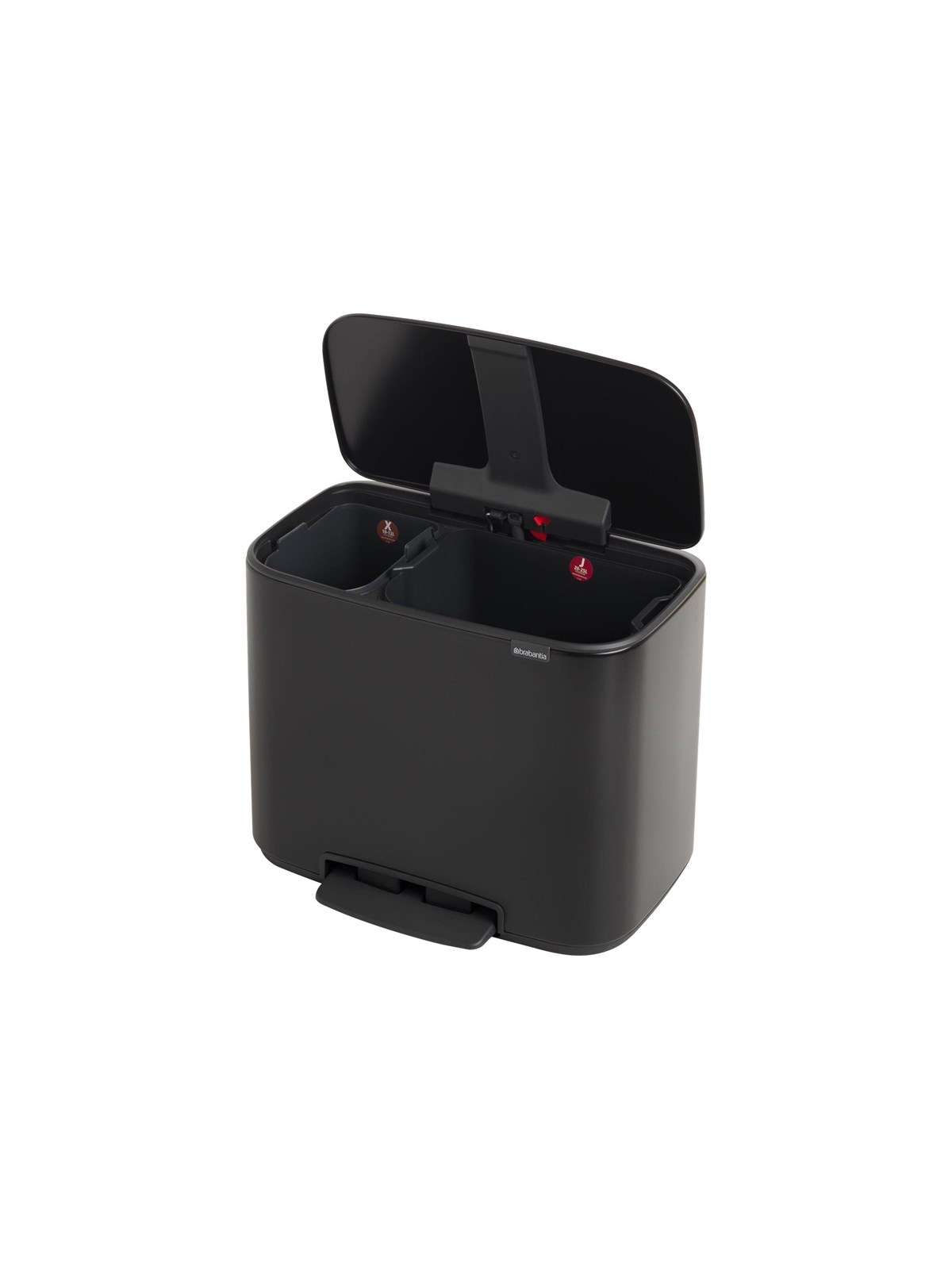 brabantia Bo Brabantia 11L + 23L Bo Pedal Bin - Matt Black