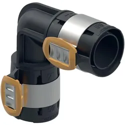 Geberit, Rohrverbindungstechnik, FlowFit Bogen 90 40 mm 620074001 (Winkelverbindung)