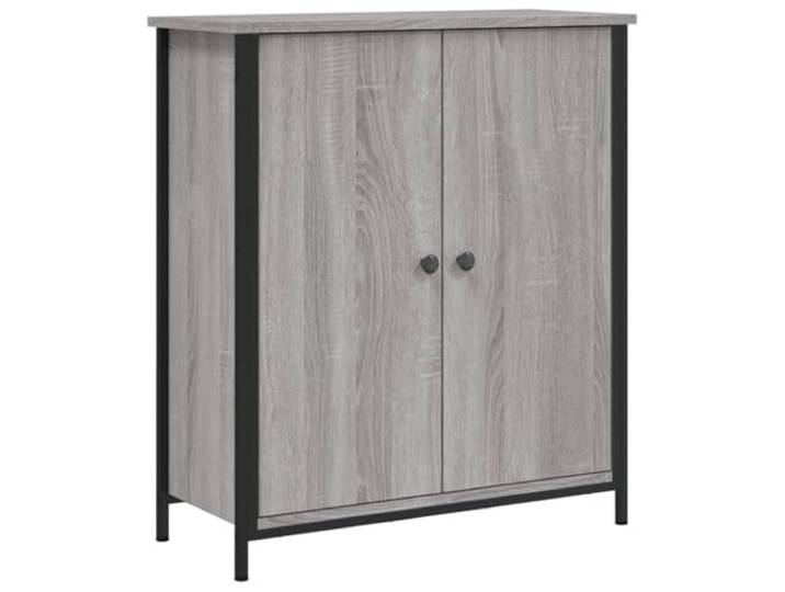 GFMGUEMV Sideboard Grau Sonoma 70x30x80 cm Holzwerkstoff Schrank Sideboard, Holzwerkstoff, graue Optik, viel Stauraum, verstellbare Beine, pflegeleichte Oberfläche