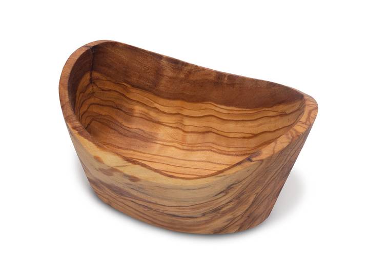 Kleine rustikale Schüssel, Allzweckschüssel, 10 x 8 cm, Olivenholz