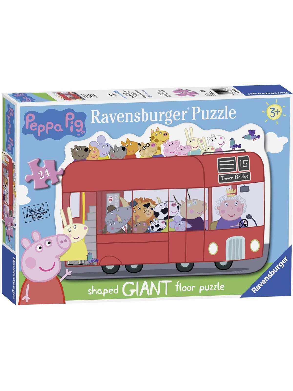 Ravensburger Peppa Pig Shaped Bus 24 2D Puzzles