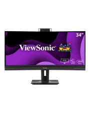 ViewSonic LED-Monitor Curved 86,4 cm 34 Zoll 3440 x 1440 UWQHD @ 100 Hz MVA 350 cd/m² 3000:1 5 ms 2xHDMI DisplayPort 2xUSB-C Lautsprecher (VG3457CV)