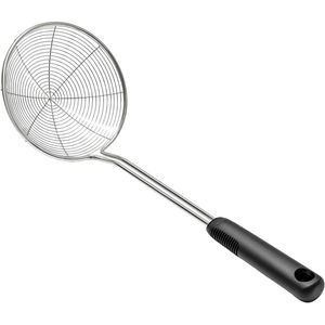 OXO Schaumlöffel Good Grips 11327300, Edelstahl / Kunststoff, 37,6 cm, Ø 13,9 cm, spülmaschinenfest, silber / schwarz