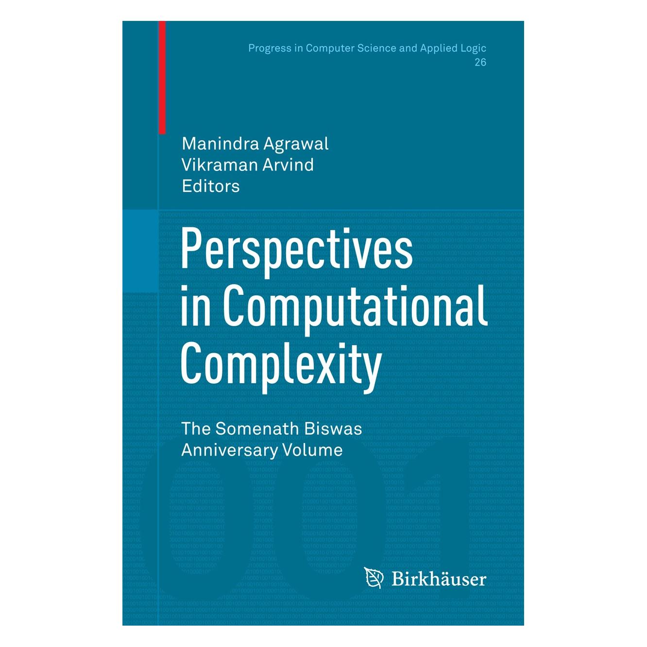 Springer Perspectives in Computational Complexity (Englisch, Hardcover, Manindra Agrawal, Vikraman Arvind) (9783319054452)
