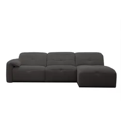 ECKSOFA TRENTO 4-Sitzer, dunkelgrau