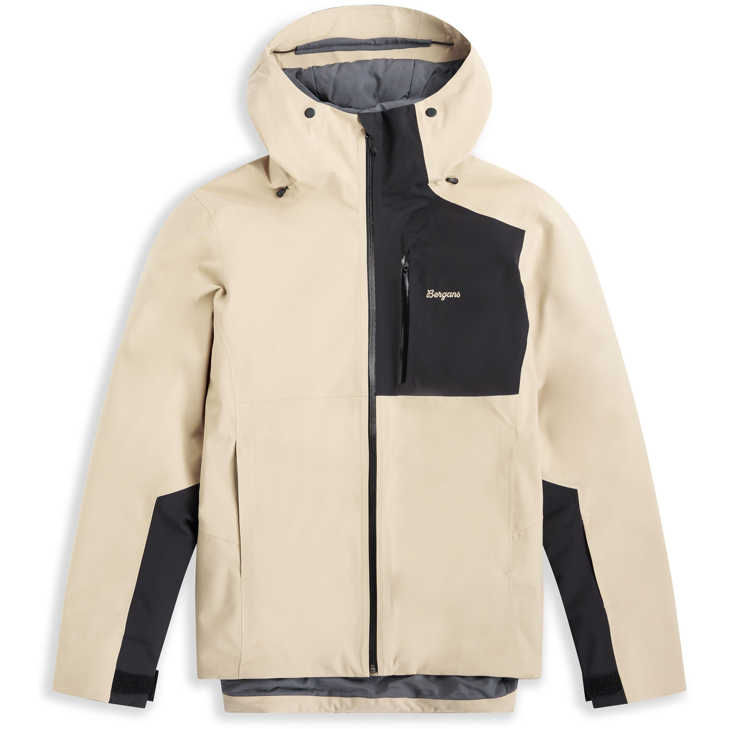 Bergans Oppdal Insulated Shell Herren Kunstfaserjacke beige Größe M Skifahren | Freeride Elastisch Wasserabweisend
