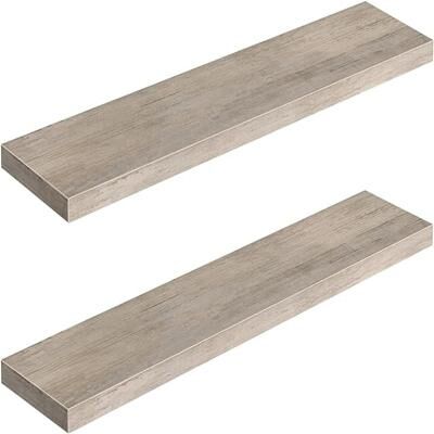 No "Floating Shelves - 7.9""D x39.4""W x 1.5""H"