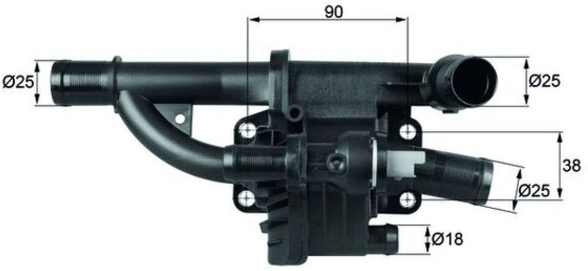 Thermostat, Kühlmittel MAHLE TH 40 83