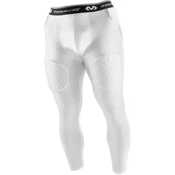 McDavid, Herren, Funktionsunterhose, Komprimierende 3/4-Leggings mit Protektoren Herren (M), Weiss