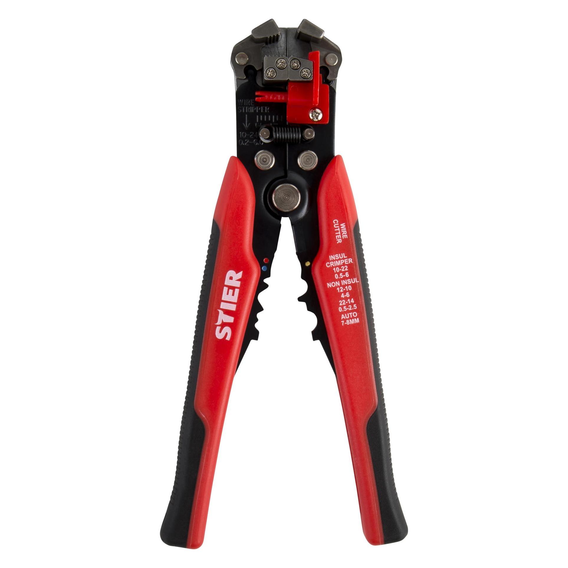 Stier Automatik-Schneid-, Crimp- und Abisolierzange Kombi+ (185 mm) (81275280)