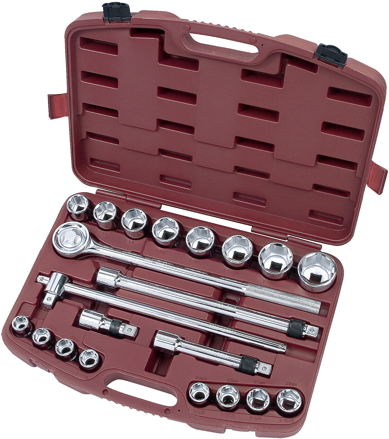 Kraftwerk Steckschlüsselkoffer 3/4", 11-tlg. (2056)