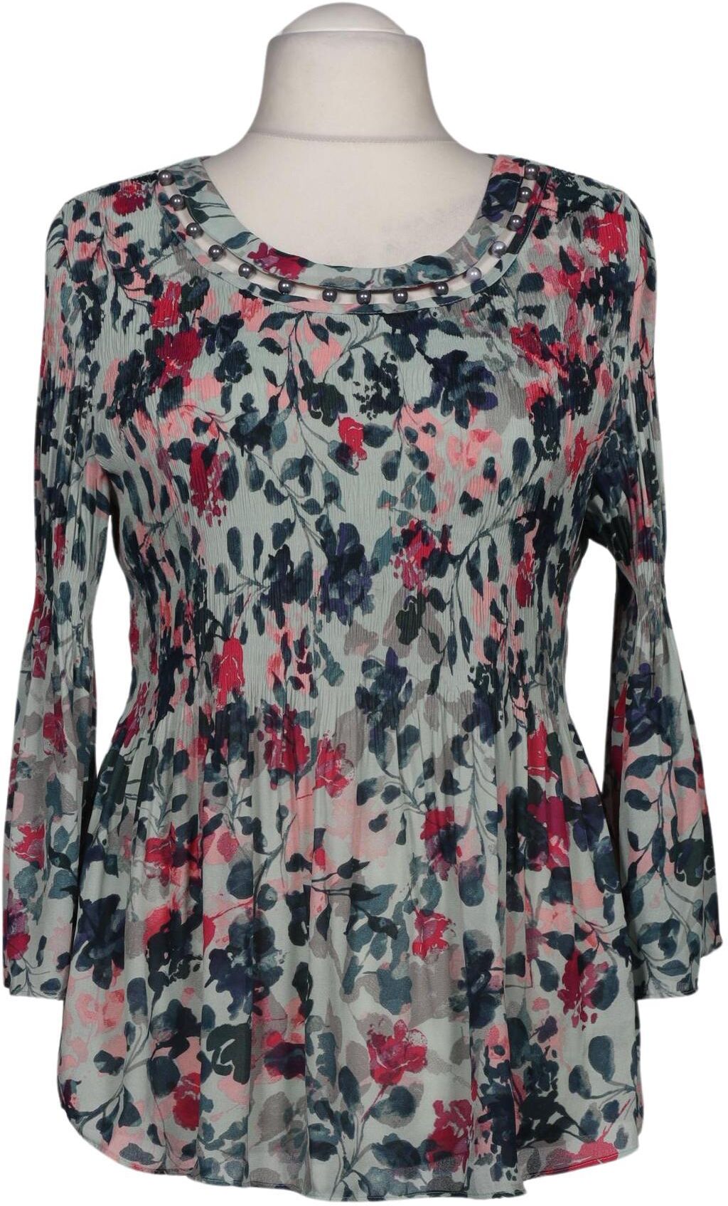 Kriss Trading Sweden Damen Bluse, Mehrfarbig, Gr. Xxl, Synthetik - Second Hand