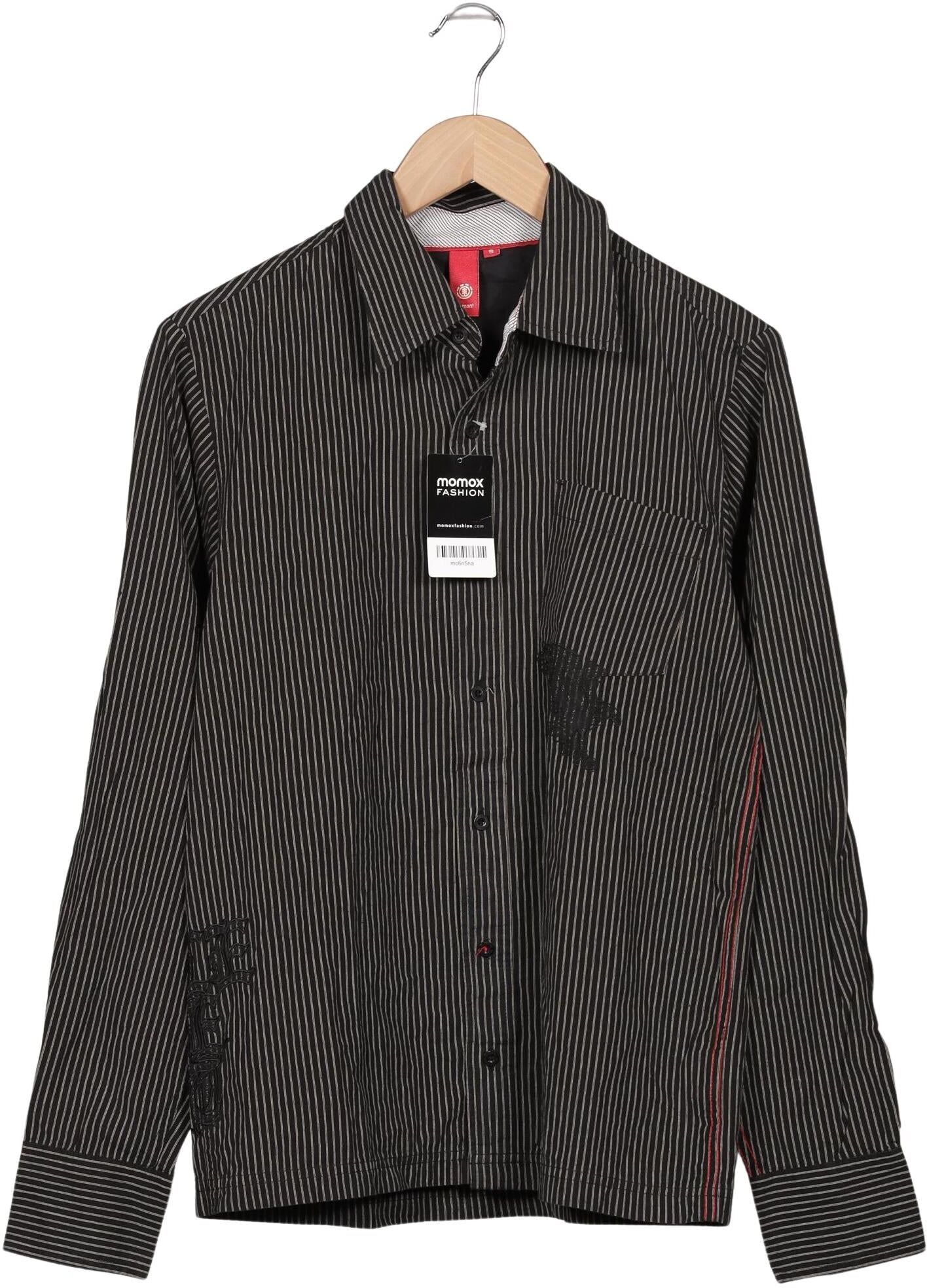 Element Herren Hemd, Schwarz, Gr. S, Baumwolle - Second Hand