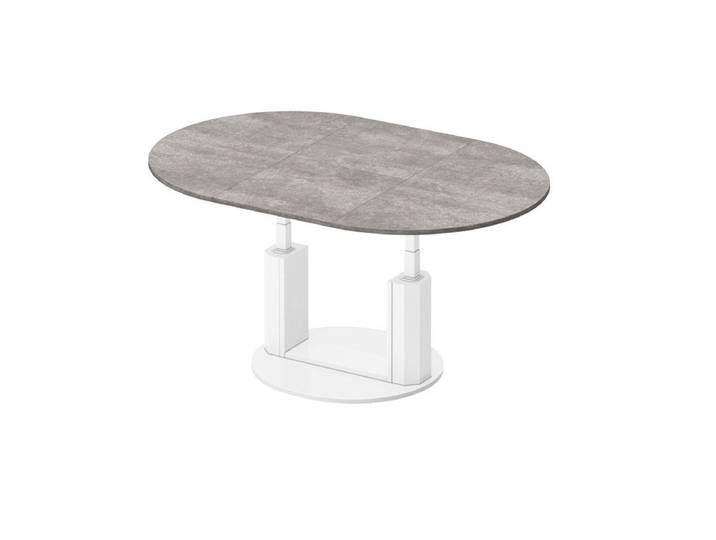 designimpex Couchtisch Design HEM-111 Hochglanz ausziehbar höhenverstellbar Tisch
