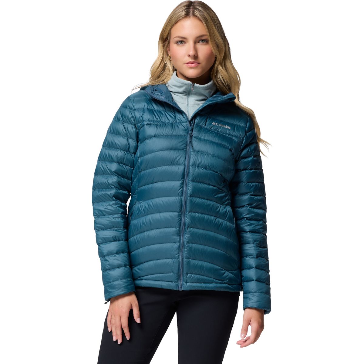 Columbia Corelite Down Hooded Jacket everblue (429) S 213352-2133521-429-S