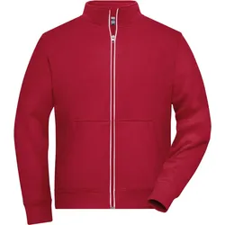 James & Nicholson Herren Doubleface Work Jacket Solid Sweatjacke JN1810