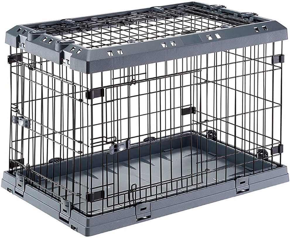 FERPLAST Box Pieghevole per Cani Superior Nero CM.75