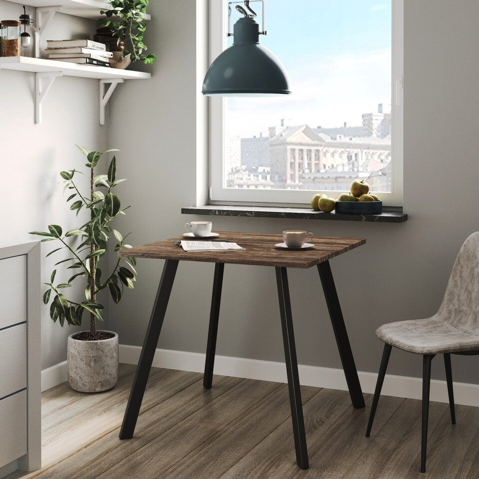Borough Wharf Solid Wood Dining Table Rustic Oak