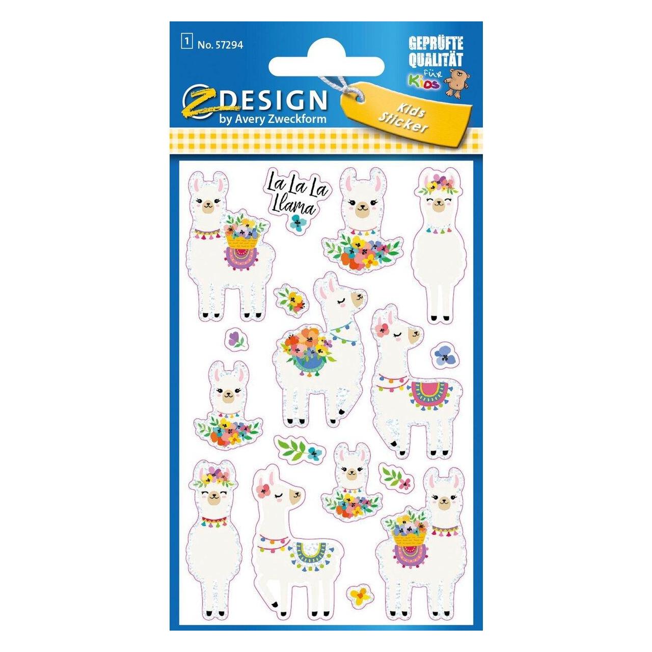 Z-Design Glitter Sticker (16 Sticker) (57294)