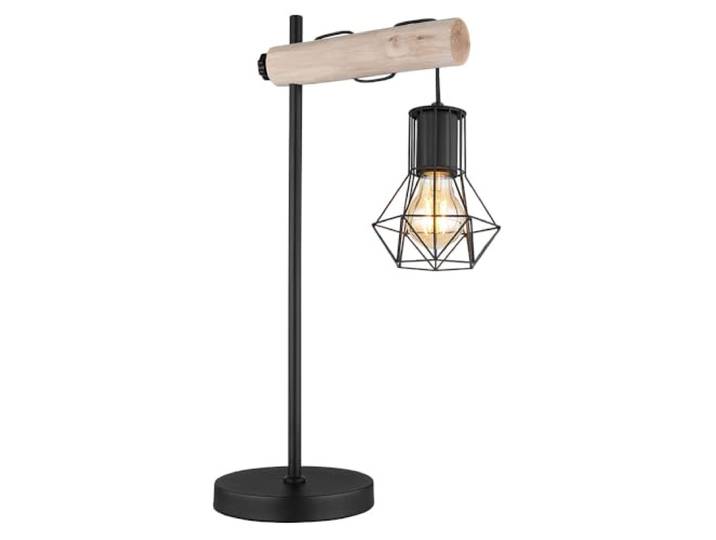 GLOBO Tischlampe Tischleuchte Bürolampe Schlafzimmerlampe Wohnzimmerleuchte Holz