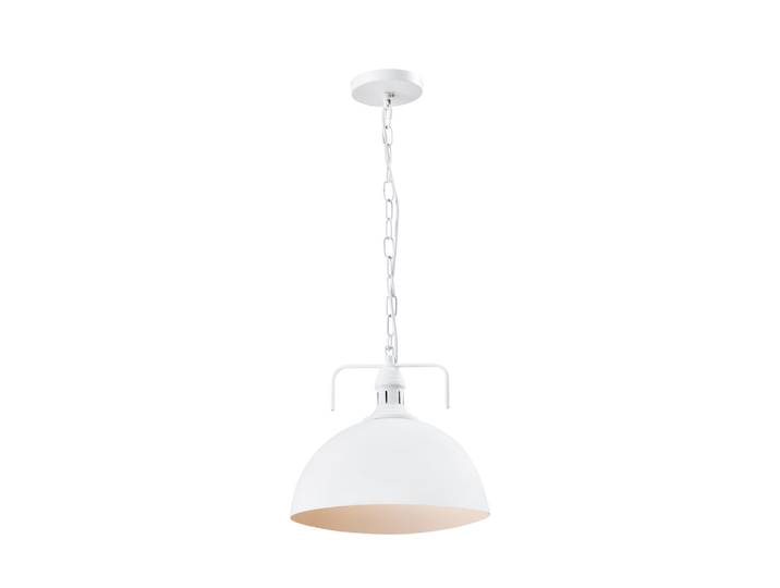 QUVIO Hanglamp industrieel - Fabriekslamp - D 30 cm - Wit